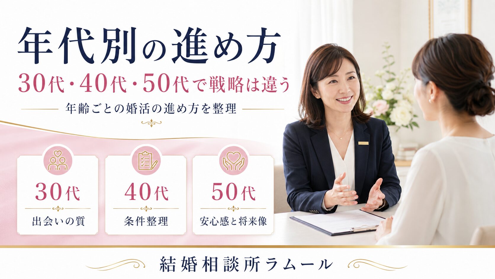 バツイチ男性の再婚|30代・40代・50代の年代別の進め方