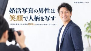 婚活写真の男性は笑顔で人柄を写す 34歳までの結婚したい女性で容姿を重視するのは18.8%
